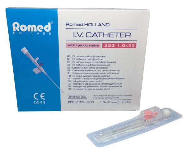 Cateter Intravenoso Reto 20G Romed